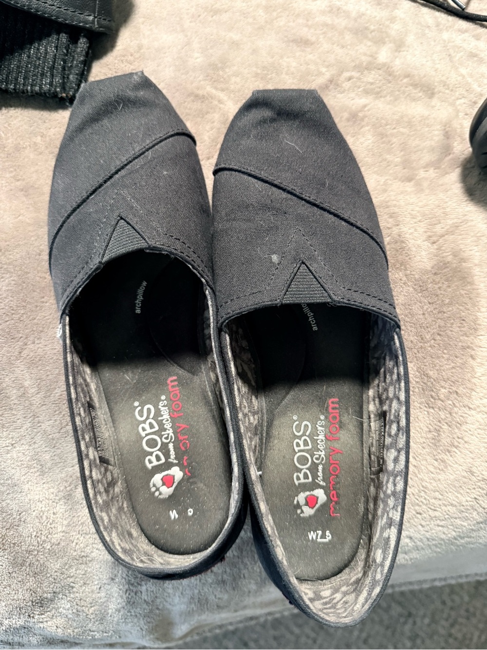 BOBS from Skechers Black Slip-On Flats